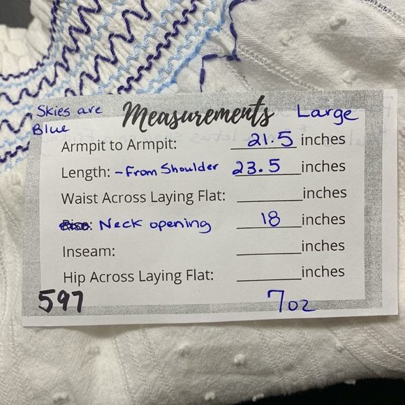 Skies are Blue Boho Off Shoulder Top - Picture 6 of 6